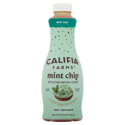 Califia Farms Mint Chip Oat Creamer Limited Edition, 25.4 fl oz The