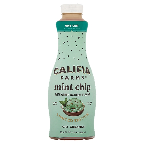 Califia Farms Mint Chip Oat Creamer Limited Edition, 25.4 fl oz