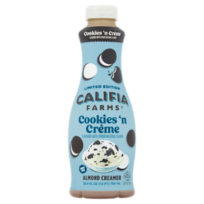 Califia Farms Cookies 'n Crème Almond Creamer Limited Edition, 25.4 fl