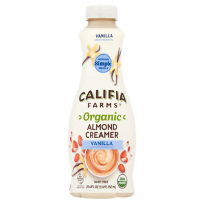 Califia Farms Vanilla Organic Almond Creamer, 25.4 fl oz