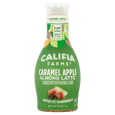 Califia Farms Caramel Apple Almond Latte Coffee with Almondmilk Limited Edition, 48 fl oz