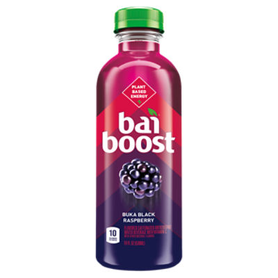 Bai Boost Buka Black Raspberry Flavored Caffeinated Antioxidant Water Beverage, 18 fl oz