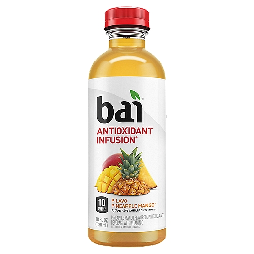Bai Antioxidant Infusion Pilavo Pineapple Mango Antioxidant Beverage, 18 fl oz