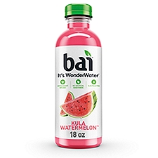 Bai Flavored Water, Kula Watermelon, Antioxidant Infused Beverage, 18 Fluid Ounce Bottle