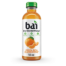 Bai Flavored Water, Costa Rica Clementine, Antioxidant Infused Beverage, 18 Fluid Ounce Bottle, 18 Fluid ounce