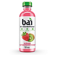 Bai Flavored Water, Kupang Strawberry Kiwi, Antioxidant Infused Beverage, 18 Fluid Ounce Bottle