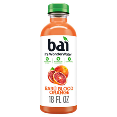 Bai Barú Blood Orange Flavored Antioxidant Beverage with Vitamin C, 18 fl oz
