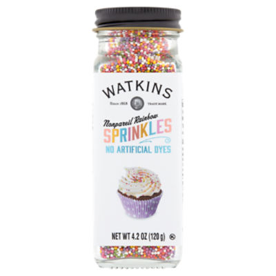 Watkins Nonpareil Rainbow Sprinkles, 4.2 oz