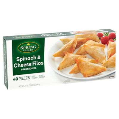 Spring Valley Spinach & Cheese Filos Spanakopita, 40 count, 24 oz