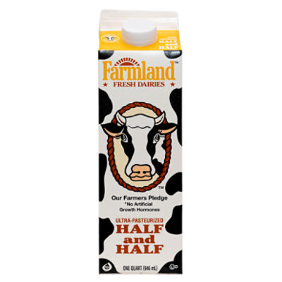 Farmland Fresh Dairies Half and Half, 1 quart Fairway