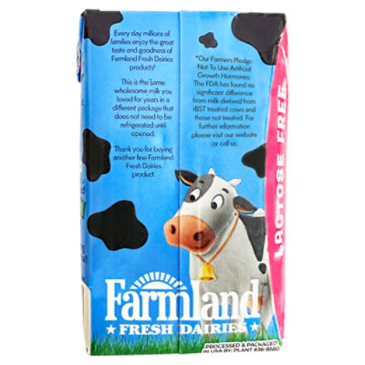 Farmland Fresh Dairies Lactose Free 1% Lowfat Milk, half pint