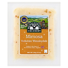 WENSLEYDALE CREAMERY Yorkshire Wensleydale Mimosa Cheese, 5.3 oz, 5.3 Ounce