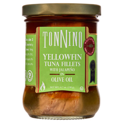 Tonnino Tuna Fillets with Jalapeño in Olive Oil, 6.7 oz Fairway