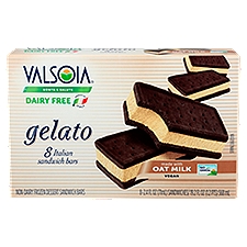 Valsoia Dairy Free Italian Sandwich Bars Gelato, 8 count, 2.4 fl oz