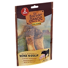 The Bow Wow Ranch Free Range All Natural Bone N Gullie Dog Chews, 2 count, 5.4 oz
