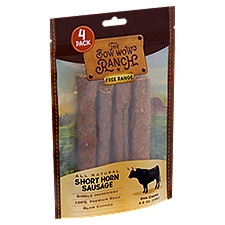 The Bow Wow Ranch Free Range Short Horn Sausage Dog Chews, 4 count, 4.2 oz