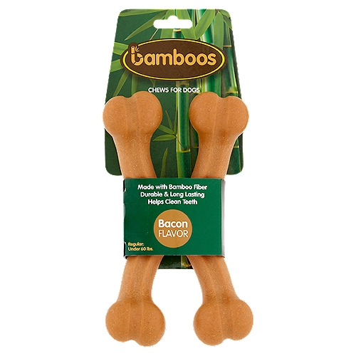 Bamboos Bacon Flavor Chews for Dogs, 2 count