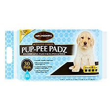 Ruff & Whiskerz Pup-Pee Padz Activated Carbon 5-Ply for Puppies & Dogs, Housebreaking Pads, 30 Each