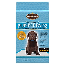 Ruff & Whiskerz Pup-Pee Padz Extra Absorbant 5-Ply, Pads, 24 Each