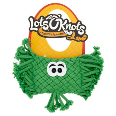 Lots O' Knots Squeeze & Squeak Me Dog Toy