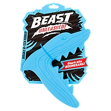 BEAST UNLEASHED! Shark Bite Boomerang Dog Toy