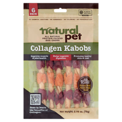 Healthy Chewers Peanut Butter Collagen Rolls For Dogs – High Protein, Long-Lasting Chews For Large Breeds