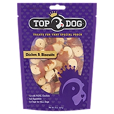 Top Dog Chicken & Biscuits Dog Treats, 8 oz