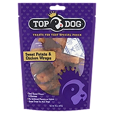 Top Dog Sweet Potato & Chicken Wraps Dog Treats, 8 oz