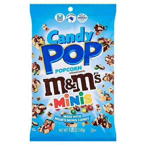Candy Pop M&M's Minis Chocolate Candies Popcorn, 5.25 oz