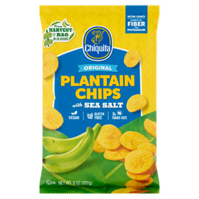 Chiquita Original Plantain Chips with Sea Salt, 8 oz