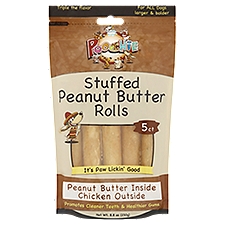 Poochie Stuffed Peanut Butter Rolls for All Dogs, 5 count, 8.8 oz, 8.8 Ounce