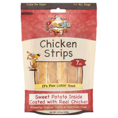 Wagtastic chewy chicken outlet strips