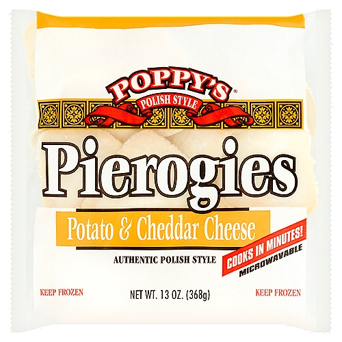 Poppy's Pierogies Potato & Cheddar Cheese Pierogies, 13 oz