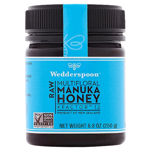 Wedderspoon KFactor 12 Raw Multifloral Manuka Honey, 8.8 oz