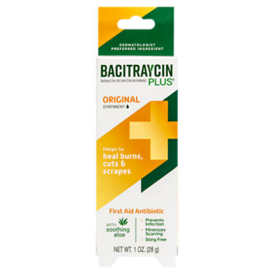 Bacitraycin Plus Original First Aid Antibiotic Ointment, 1 oz 