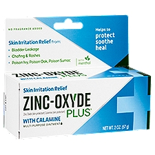 Zinc-Oxyde Plus Skin Irritation Relief with Calamine Multi Purpose Ointment, 2 oz, 2 Ounce