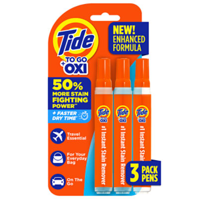 Tide To Go + Oxi Instant Stain Remover, 0.33 fl oz, 3 count
