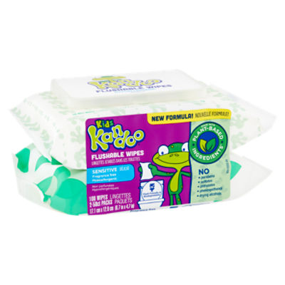 Kandoo sensitive flushable store wipes