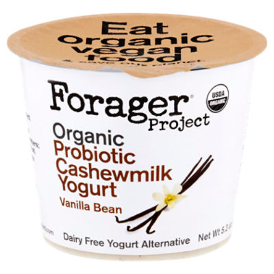 Forager Project Organic Probiotic Vanilla Bean Cashewmilk Yogurt Alternative, 5.3 oz