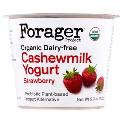 Forager Project Organic DairyFree Strawberry Cashewmilk Yogurt Alternative, 5.3 oz ShopRite