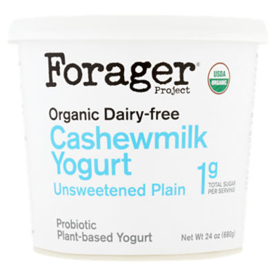 Forager Project Organic Dairy-Free Unsweetened Plain Cashewmilk Yogurt ...