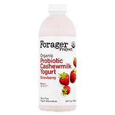 Forager Project Organic Strawberry Probiotic Cashewmilk Dairy Free Yogurt Alternative, 28 fl oz