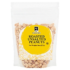 PF Snacks Roasted Unsalted Peanuts, 8 oz