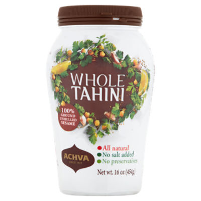 Achva Whole Tahini, 16 oz