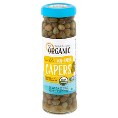 Mediterranean Organic Wild NonPareil Capers, 3.5 oz