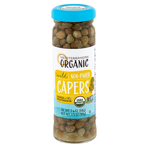 Mediterranean Organic Wild Non-Pareil Capers, 3.5 oz