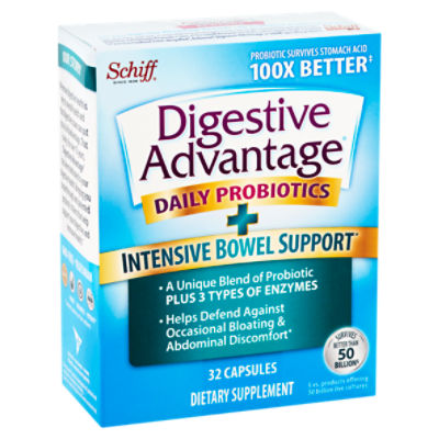 Schiff Digestive Advantage Daily Probiotics + Intensive Bowel Support