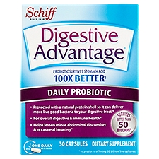 Schiff Digestive Advantage Daily Probiotic Capsules, 30 count