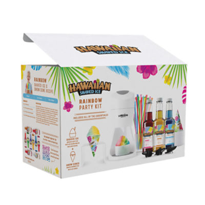 Hawaiian Shaved Ice Rainbow Party Kit