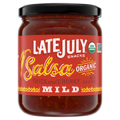 Late July Snacks Organic Mild Thick and Chunky Salsa, 15.5 oz